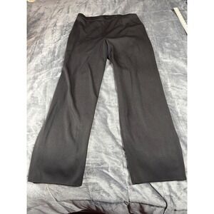 Misoook Black Wide Leg Knit Pants Women's Size L Acrylic Made‎ in Korea